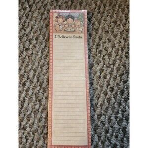 Babbling Brook 1999 Magnet List Pad 60 Sheets I Believe in Santa New & Sealed